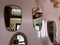 Miroir Mural de Forme Moderne en Laiton et Chrome, 1950s 16
