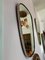 Miroir Mural de Forme Moderne en Laiton et Chrome, 1950s 12