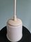 Vintage Scandinavian Pendant Lights in White Opaline and Black Lacquered Metal, 1960, Set of 2, Image 11
