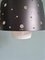 Vintage Scandinavian Pendant Lights in White Opaline and Black Lacquered Metal, 1960, Set of 2, Image 15