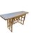 Folding Beechwood Desk with Two Drawers and Two Folding Chairs, 2000 11