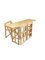 Folding Beechwood Desk with Two Drawers and Two Folding Chairs, 2000 5