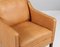 Model 2321 Lounge Chair in Cognac Leather attributed to Børge Mogensen for Fredericia, 1960s, Image 5