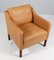 Fauteuil Modèle 2321 en Cuir Cognac attribué à Børge Mogensen pour Fredericia, 1960s 2