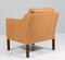 Fauteuil Modèle 2321 en Cuir Cognac attribué à Børge Mogensen pour Fredericia, 1960s 6