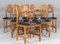 Razoblade Dining Chairs in Oak attributed to Henning Kjærnulf, Denmark 1970s, Set of 6, Image 2