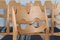 Razoblade Dining Chairs in Oak attributed to Henning Kjærnulf, Denmark 1970s, Set of 6, Image 5