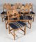 Razoblade Dining Chairs in Oak attributed to Henning Kjærnulf, Denmark 1970s, Set of 6, Image 3