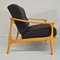 Vintage Scandinavian Armchairs in Wood and Fabric, 1960s, Set of 2, Image 4