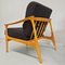 Fauteuils Vintage Scandinaves en Bois et Tissu, 1960s, Set de 2 3