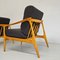 Fauteuils Vintage Scandinaves en Bois et Tissu, 1960s, Set de 2 18