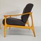 Vintage Scandinavian Armchairs in Wood and Fabric, 1960s, Set of 2 7
