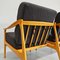 Fauteuils Vintage Scandinaves en Bois et Tissu, 1960s, Set de 2 19
