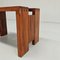 Table Basse et Tabouret Vintage en Noyer, 1970s 12