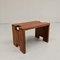 Table Basse et Tabouret Vintage en Noyer, 1970s 14
