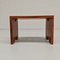 Table Basse et Tabouret Vintage en Noyer, 1970s 16