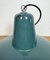 Large Industrial Petrol Enamel Factory Pendant Lamp, 1960s, Image 10