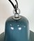Large Industrial Petrol Enamel Factory Pendant Lamp, 1960s, Image 7