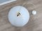 Black & White Hanging Lamp by Castiglioni Brothers for Flos, 1970s, Image 1
