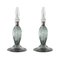 Grüne Tischlampe aus Muranoglas, Italien, 1980er, 2er Set 1