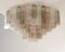 Ceiling Light with Clear Smoky Pink Murano Glass, 1990s 6