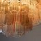 Ceiling Light with Clear Smoky Pink Murano Glass, 1990s 5