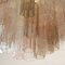 Ceiling Light with Clear Smoky Pink Murano Glass, 1990s 7