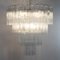 Lustre en Verre de Murano Transparent, Italie, 1980s 4