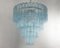 Chandelier in Turquoise Murano Glass, Italy, 1980s 2