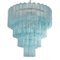 Chandelier in Turquoise Murano Glass, Italy, 1980s 1