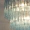 Chandelier in Turquoise Murano Glass, Italy, 1980s 7