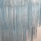 Chandelier in Turquoise Murano Glass, Italy, 1980s 6