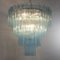 Chandelier in Turquoise Murano Glass, Italy, 1980s 3