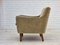 Fauteuil en Velours de Meubles Vert d'Origine & Pieds en Teck, Danemark 15