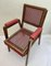 French Armchair in Red and Black Cane by Pierre Cruège, 1950s, Image 3