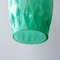 Vintage Portuguese Turquoise Opaline Glass Pendant Lamp, 1960s, Image 4