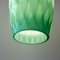 Vintage Portuguese Turquoise Opaline Glass Pendant Lamp, 1960s, Image 3
