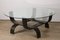 Vintage Fubo Edition Couchtisch aus Bugholz & Glas, 1970er 5
