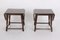 Kleiner dänischer Tisch aus gebeizter Eiche, 1960er, 2er Set 15