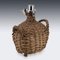 19th Century Silver & Wicker Basket Decanter from Hukin & Heath, 1895 12