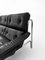 Mid-Century Modern Leather and Chrome Alpha Living Room Set by Tim Bates for Pieff, 1975, Set of 4 5