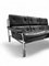 Mid-Century Modern Leather and Chrome Alpha Living Room Set by Tim Bates for Pieff, 1975, Set of 4 18