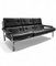 Mid-Century Modern Leather and Chrome Alpha Living Room Set by Tim Bates for Pieff, 1975, Set of 4 2