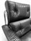 Mid-Century Modern Leather and Chrome Alpha Living Room Set by Tim Bates for Pieff, 1975, Set of 4 4
