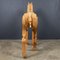 Italienischer Künstler, Mehrschichtige Pferdeskulptur, 1980er, Holz 13