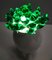 Lampe de Bureau Postmoderne en Verre de Murano Vert et Aluminium Blanc, Italie, 1980s 8