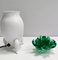 Lampe de Bureau Postmoderne en Verre de Murano Vert et Aluminium Blanc, Italie, 1980s 7