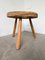 Stools and Coffee Table attributed to Adrien Audoux & Frida Minet, 1950s, Set of 3, Image 6
