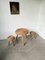 Stools and Coffee Table attributed to Adrien Audoux & Frida Minet, 1950s, Set of 3, Image 3