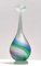Vase Vintage en Verre de Murano Gravé, Italie, 1970s 1